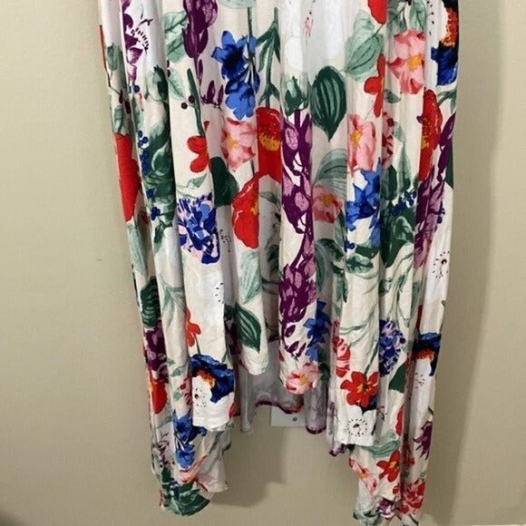 Kate & Mallory Hilo Floral stretchy full Maxi Knit dress S oversized boho y2k - Picture 3 of 7